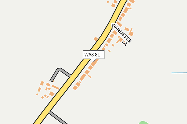 WA8 8LT map - OS OpenMap – Local (Ordnance Survey)