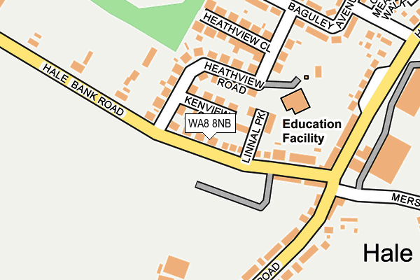 WA8 8NB map - OS OpenMap – Local (Ordnance Survey)