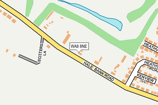WA8 8NE map - OS OpenMap – Local (Ordnance Survey)