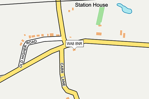 WA8 8NR map - OS OpenMap – Local (Ordnance Survey)