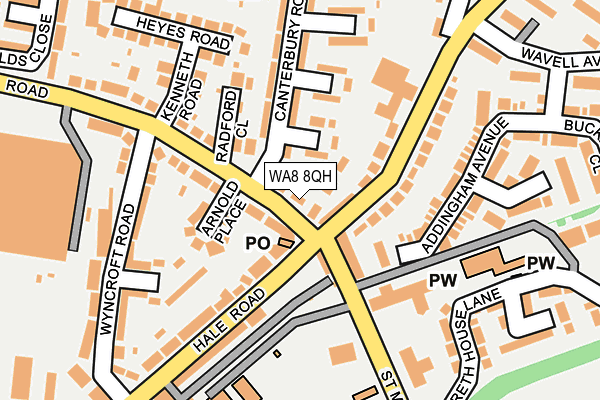 WA8 8QH map - OS OpenMap – Local (Ordnance Survey)