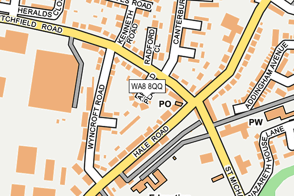 WA8 8QQ map - OS OpenMap – Local (Ordnance Survey)