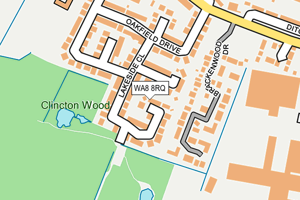 WA8 8RQ map - OS OpenMap – Local (Ordnance Survey)