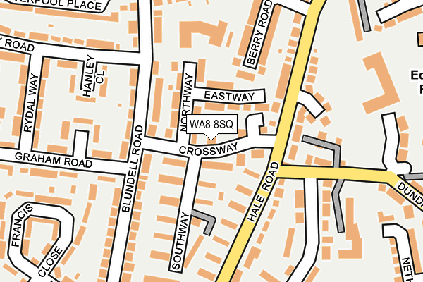WA8 8SQ map - OS OpenMap – Local (Ordnance Survey)