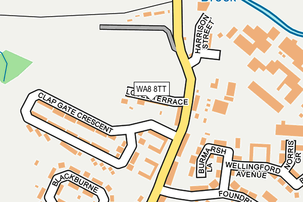WA8 8TT map - OS OpenMap – Local (Ordnance Survey)