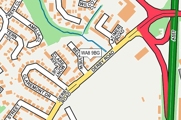 WA8 9BG map - OS OpenMap – Local (Ordnance Survey)
