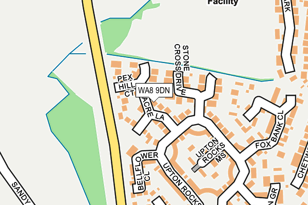 WA8 9DN map - OS OpenMap – Local (Ordnance Survey)