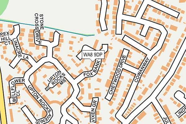 WA8 9DP map - OS OpenMap – Local (Ordnance Survey)