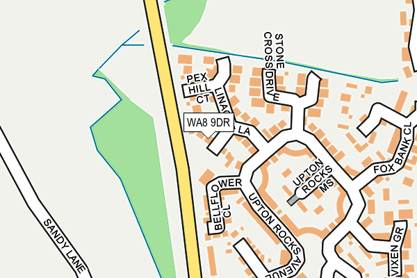 WA8 9DR map - OS OpenMap – Local (Ordnance Survey)