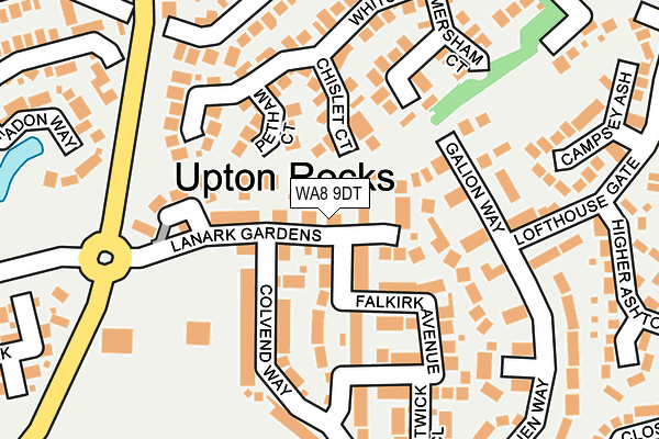 WA8 9DT map - OS OpenMap – Local (Ordnance Survey)