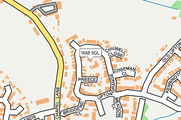 WA8 9GL map - OS OpenMap – Local (Ordnance Survey)