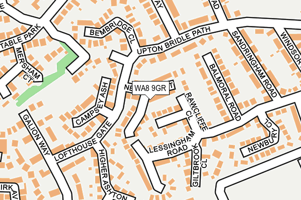 WA8 9GR map - OS OpenMap – Local (Ordnance Survey)