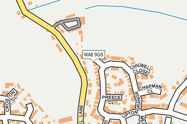 WA8 9GS map - OS OpenMap – Local (Ordnance Survey)