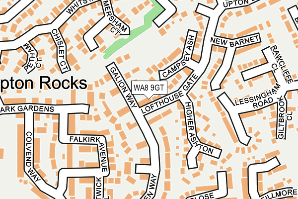 WA8 9GT map - OS OpenMap – Local (Ordnance Survey)