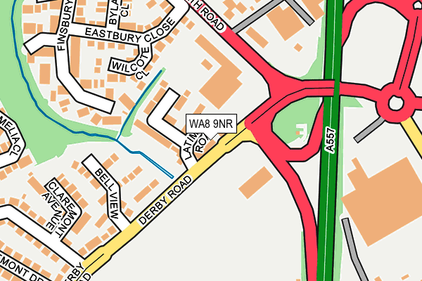 WA8 9NR map - OS OpenMap – Local (Ordnance Survey)