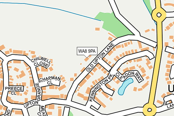 WA8 9PA map - OS OpenMap – Local (Ordnance Survey)