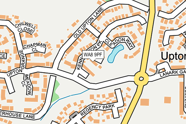 WA8 9PF map - OS OpenMap – Local (Ordnance Survey)