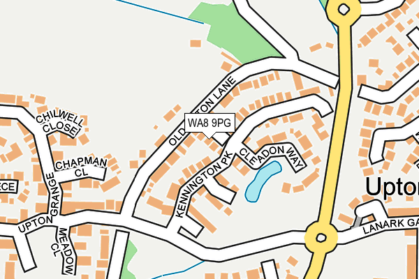 WA8 9PG map - OS OpenMap – Local (Ordnance Survey)