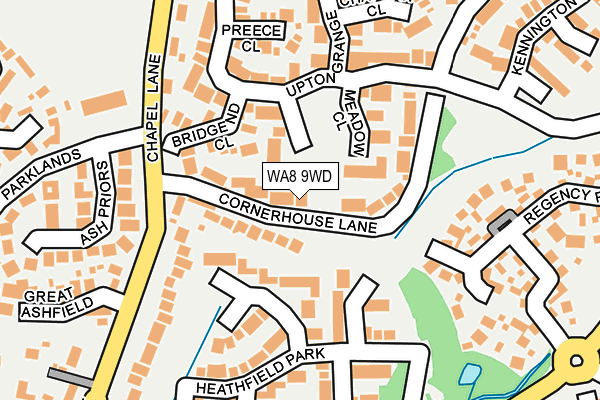WA8 9WD map - OS OpenMap – Local (Ordnance Survey)