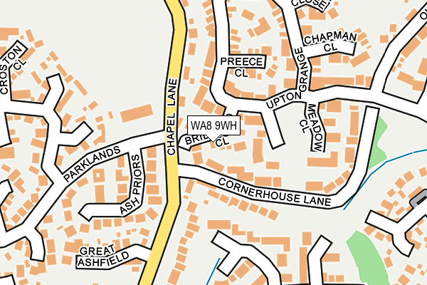 WA8 9WH map - OS OpenMap – Local (Ordnance Survey)