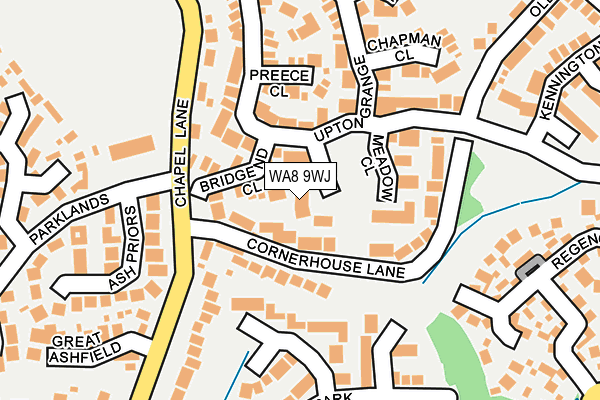WA8 9WJ map - OS OpenMap – Local (Ordnance Survey)