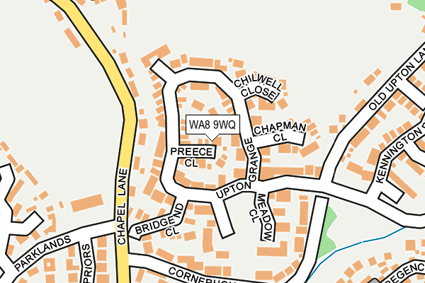 WA8 9WQ map - OS OpenMap – Local (Ordnance Survey)