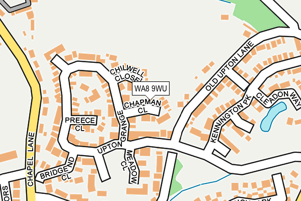 WA8 9WU map - OS OpenMap – Local (Ordnance Survey)