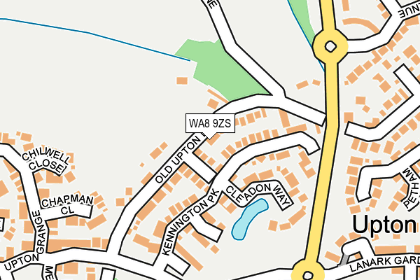 WA8 9ZS map - OS OpenMap – Local (Ordnance Survey)