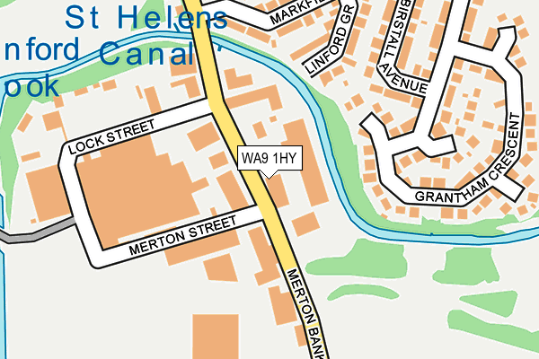 WA9 1HY map - OS OpenMap – Local (Ordnance Survey)