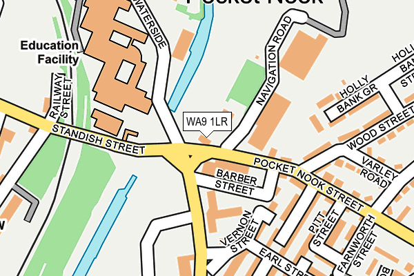WA9 1LR map - OS OpenMap – Local (Ordnance Survey)
