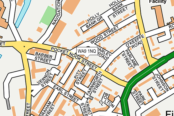 WA9 1NQ map - OS OpenMap – Local (Ordnance Survey)
