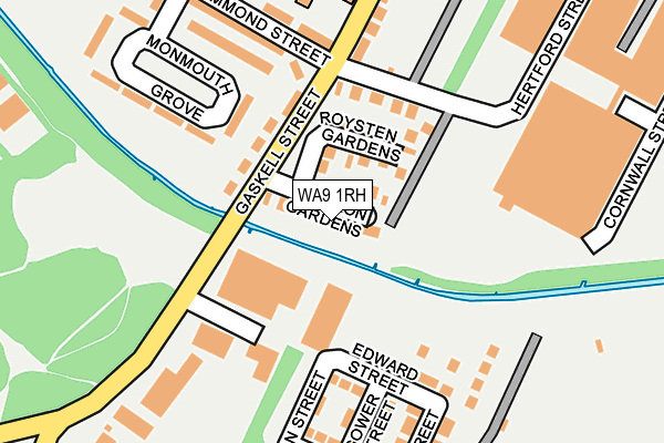 WA9 1RH map - OS OpenMap – Local (Ordnance Survey)