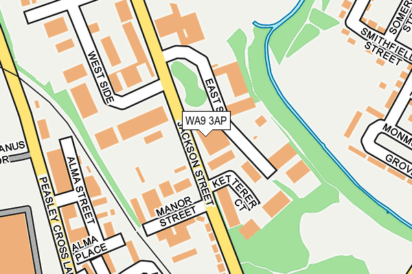 WA9 3AP map - OS OpenMap – Local (Ordnance Survey)