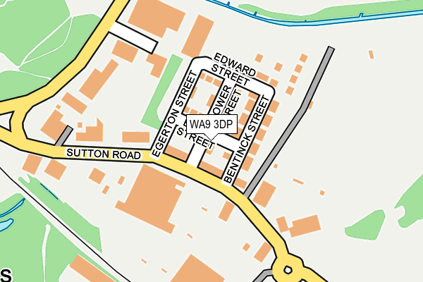 WA9 3DP map - OS OpenMap – Local (Ordnance Survey)