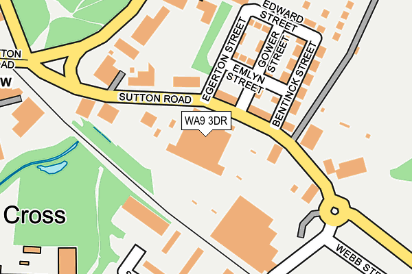 WA9 3DR map - OS OpenMap – Local (Ordnance Survey)