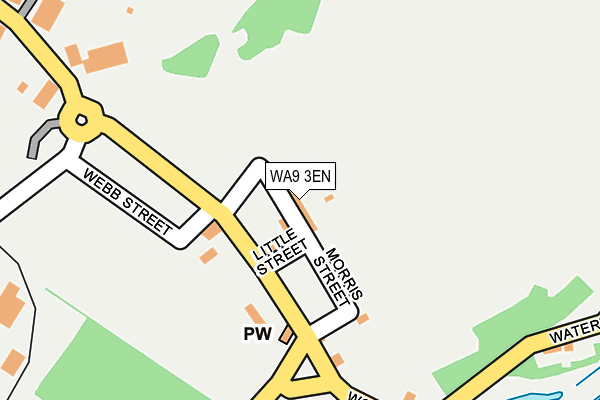 WA9 3EN map - OS OpenMap – Local (Ordnance Survey)