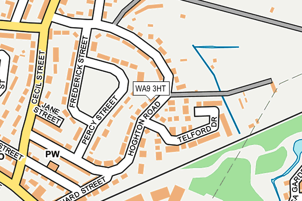 WA9 3HT map - OS OpenMap – Local (Ordnance Survey)