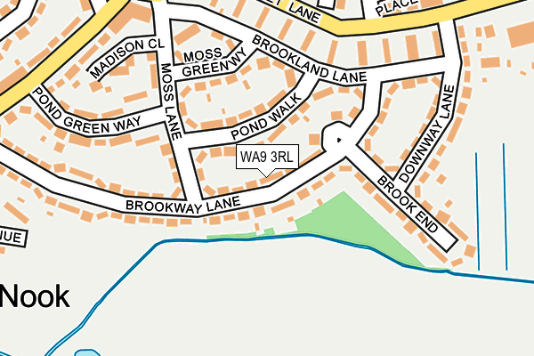 WA9 3RL map - OS OpenMap – Local (Ordnance Survey)
