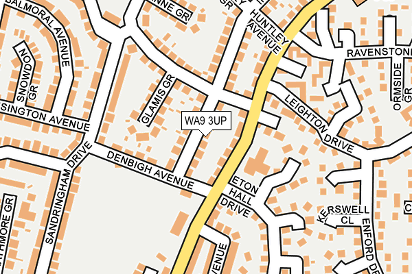 WA9 3UP map - OS OpenMap – Local (Ordnance Survey)