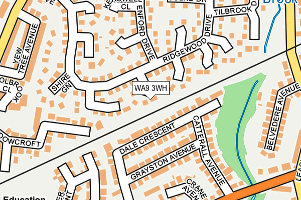 WA9 3WH map - OS OpenMap – Local (Ordnance Survey)