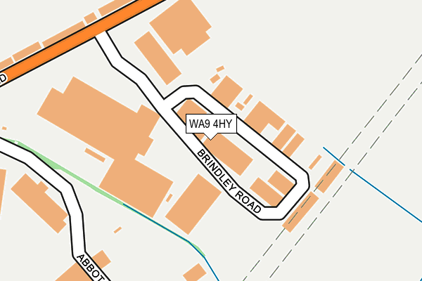 WA9 4HY map - OS OpenMap – Local (Ordnance Survey)