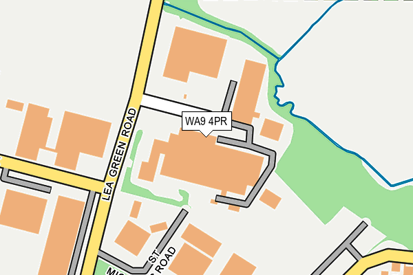 WA9 4PR map - OS OpenMap – Local (Ordnance Survey)