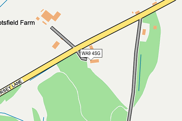 WA9 4SG map - OS OpenMap – Local (Ordnance Survey)