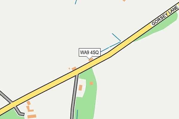 WA9 4SQ map - OS OpenMap – Local (Ordnance Survey)