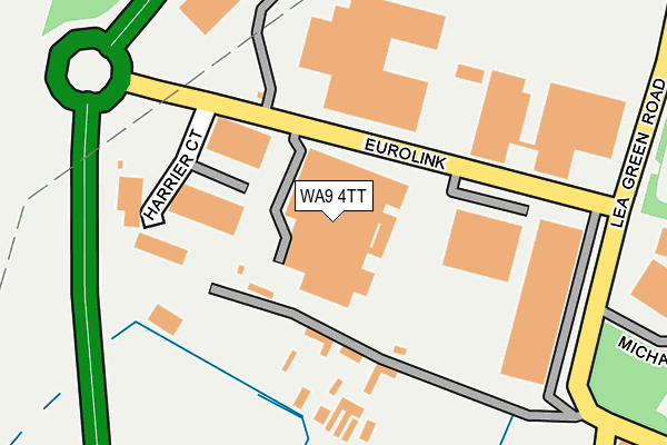 WA9 4TT map - OS OpenMap – Local (Ordnance Survey)