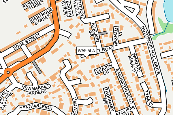 WA9 5LA map - OS OpenMap – Local (Ordnance Survey)