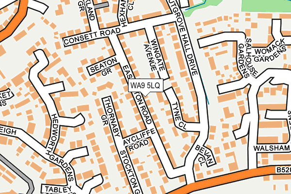 WA9 5LQ map - OS OpenMap – Local (Ordnance Survey)