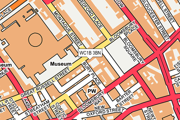 Map of MUSEUM DENTAL SUITES LIMITED at local scale