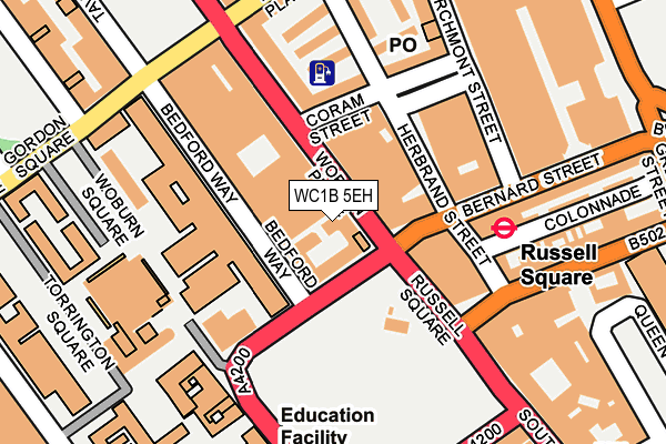 WC1B 5EH map - OS OpenMap – Local (Ordnance Survey)