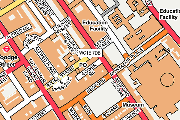 Map of FLORAL CO LONDON LTD at local scale